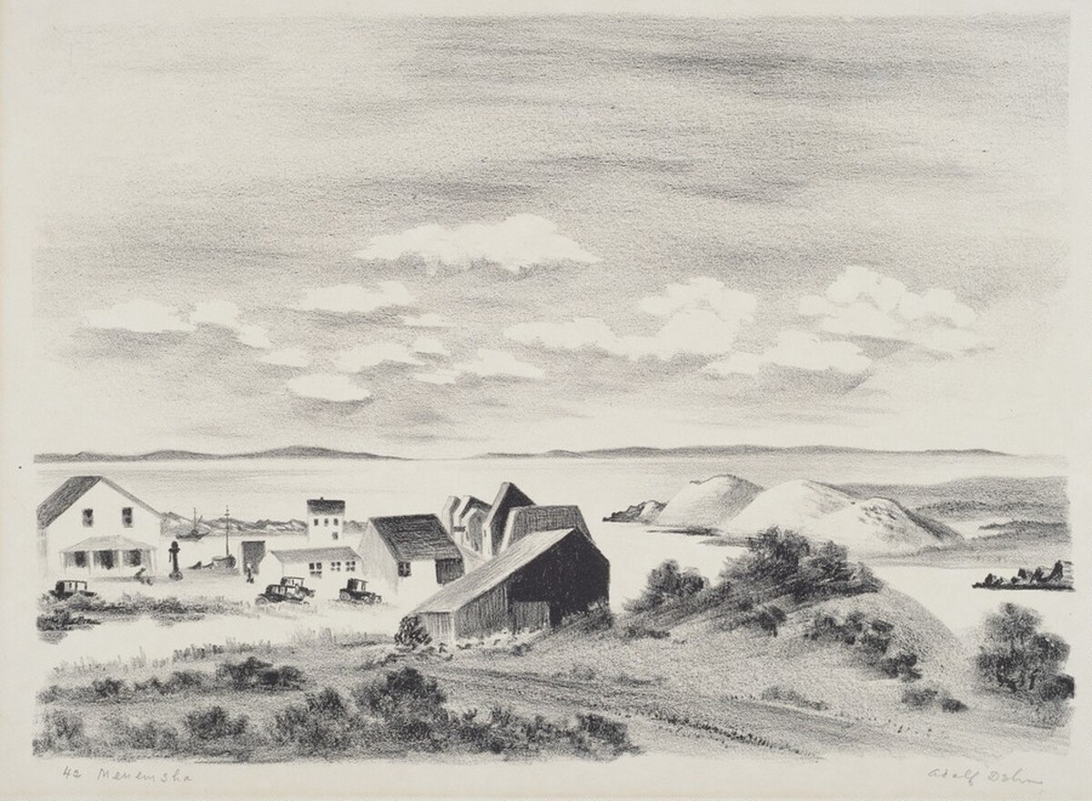 Menemsha Village by Adolf Arthur Dehn