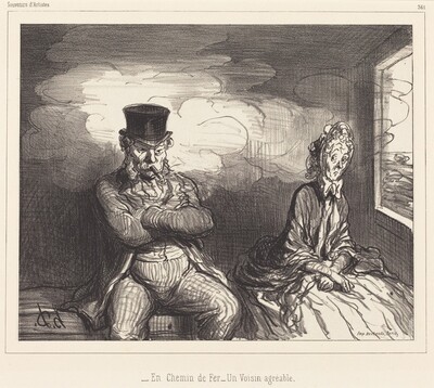 En Chemin de fer... un voisin agréable (On the Railroad... an agreeable neighbor)