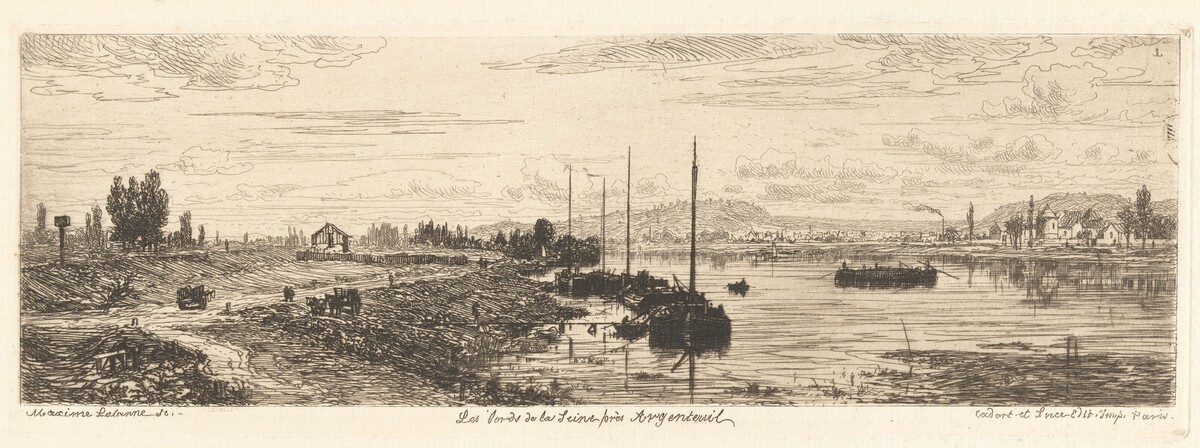 Les Bords de la Seine près Argenteuil (The Banks of the Seine by Argenteuil) by Maxime Lalanne