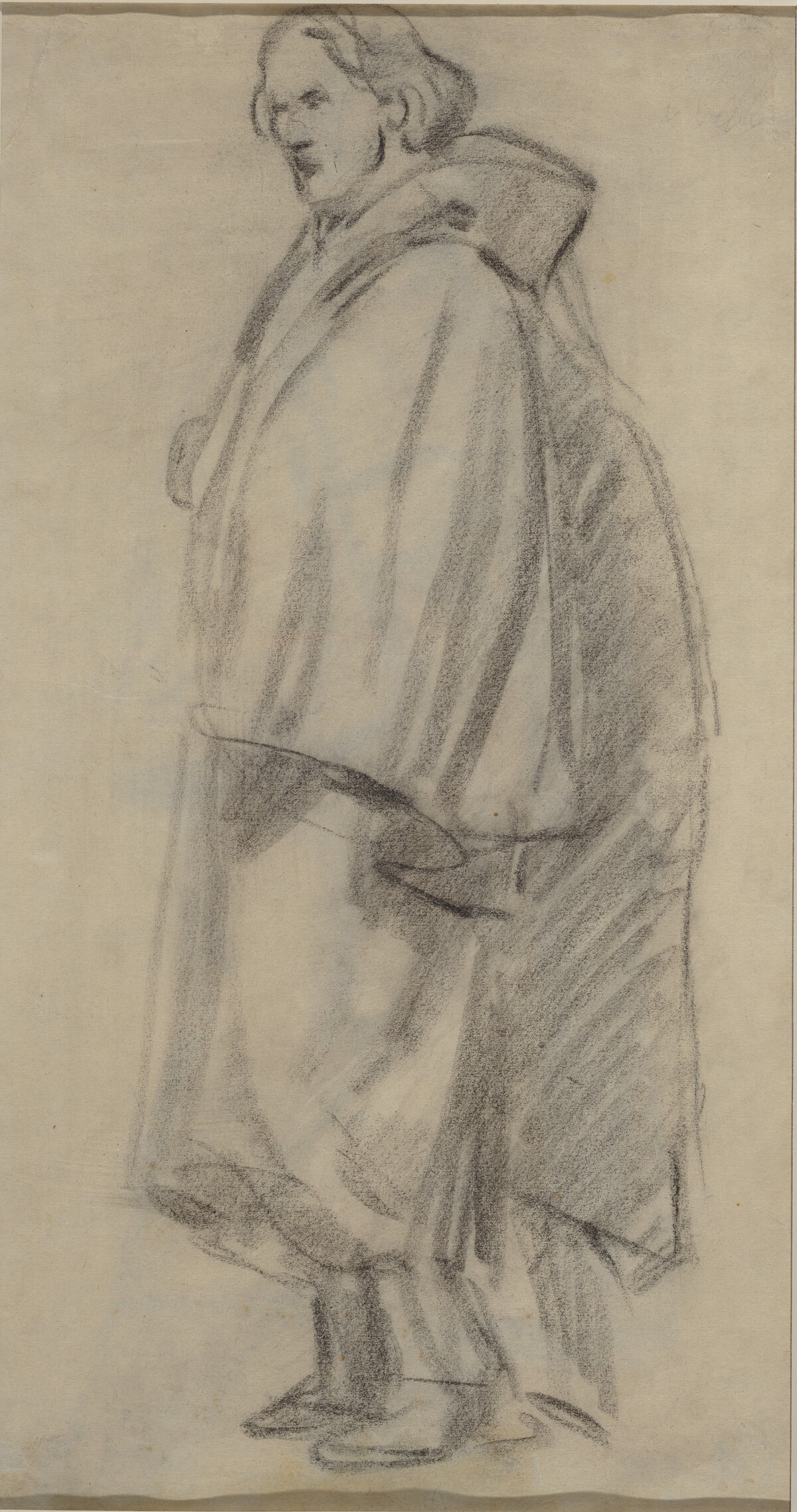 Man Wearing a Cloak [verso] by Edouard Manet