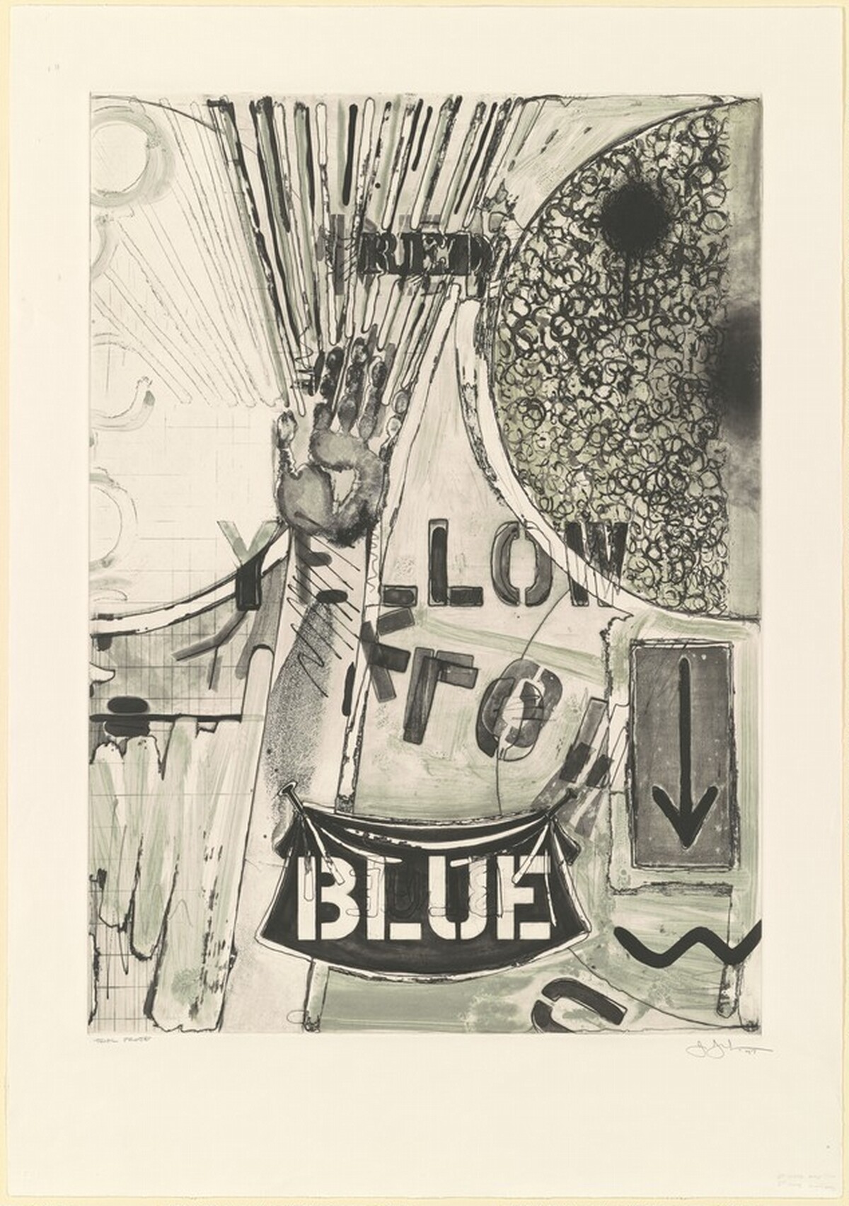 Untitled [trial proof] by Jasper Johns