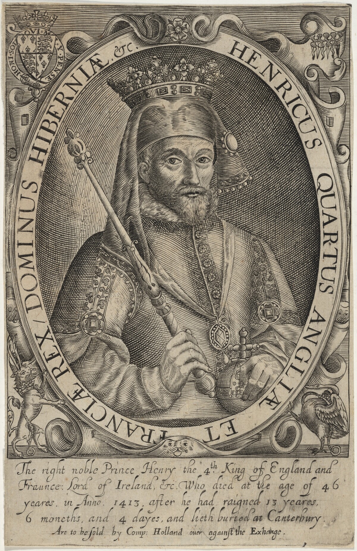 Henry IV of England by Renold Elstrack