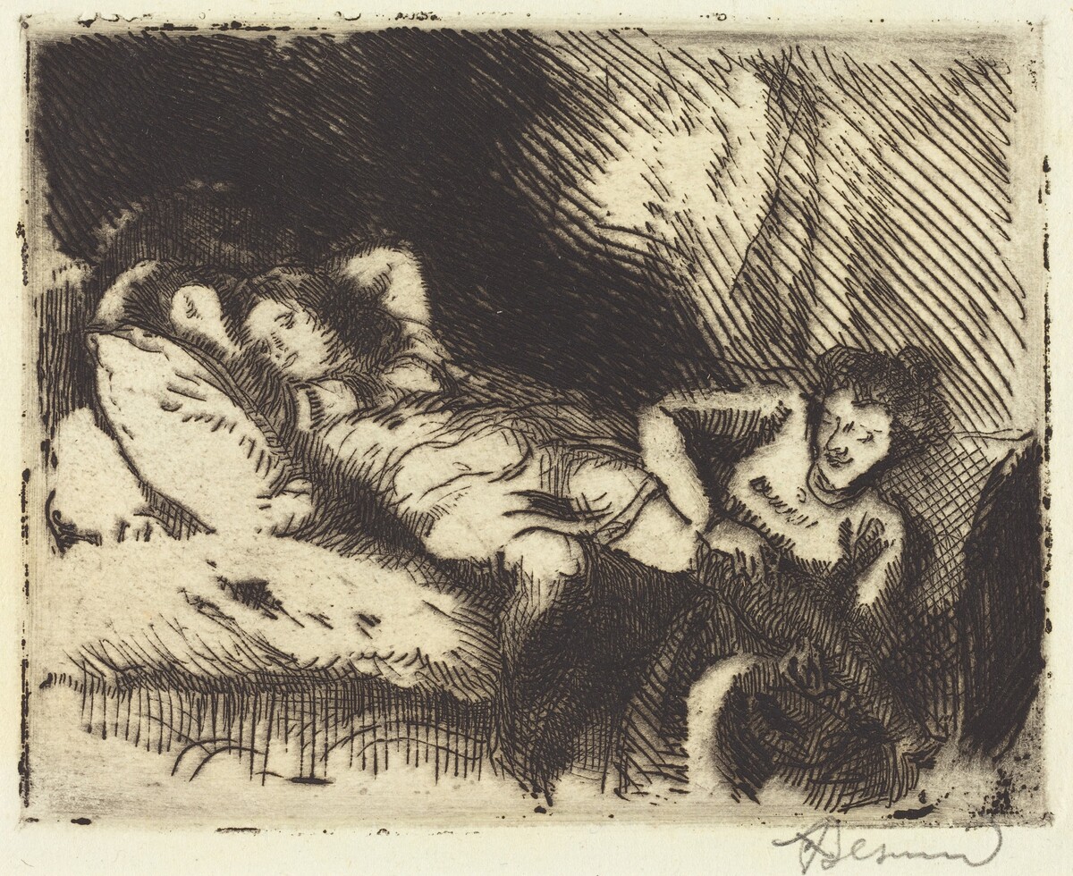 Going to Bed (Le coucher) by Albert Besnard