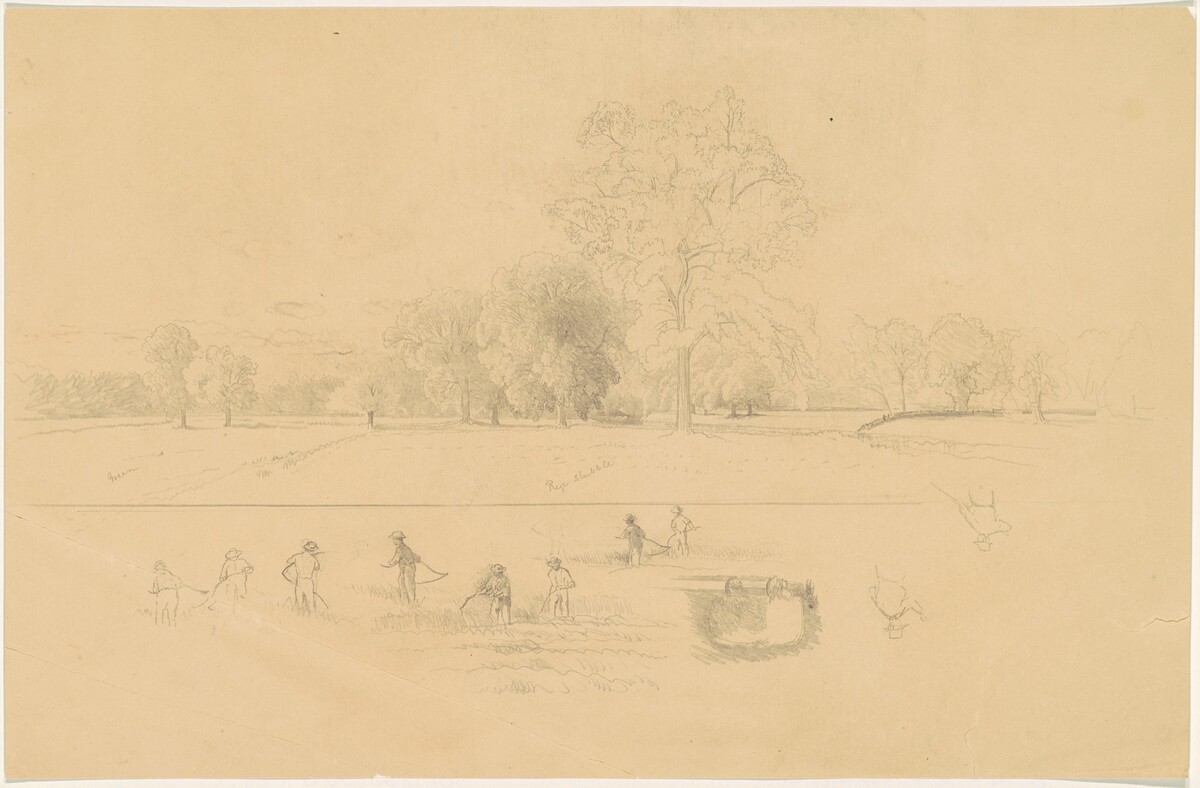 Harvesting, New England by Aaron Draper Shattuck