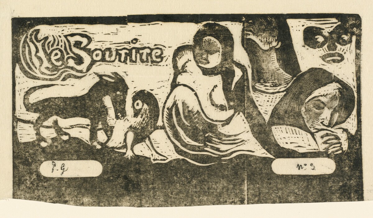 Title Page for "Le Sourire" (Titre du Sourire) by Paul Gauguin