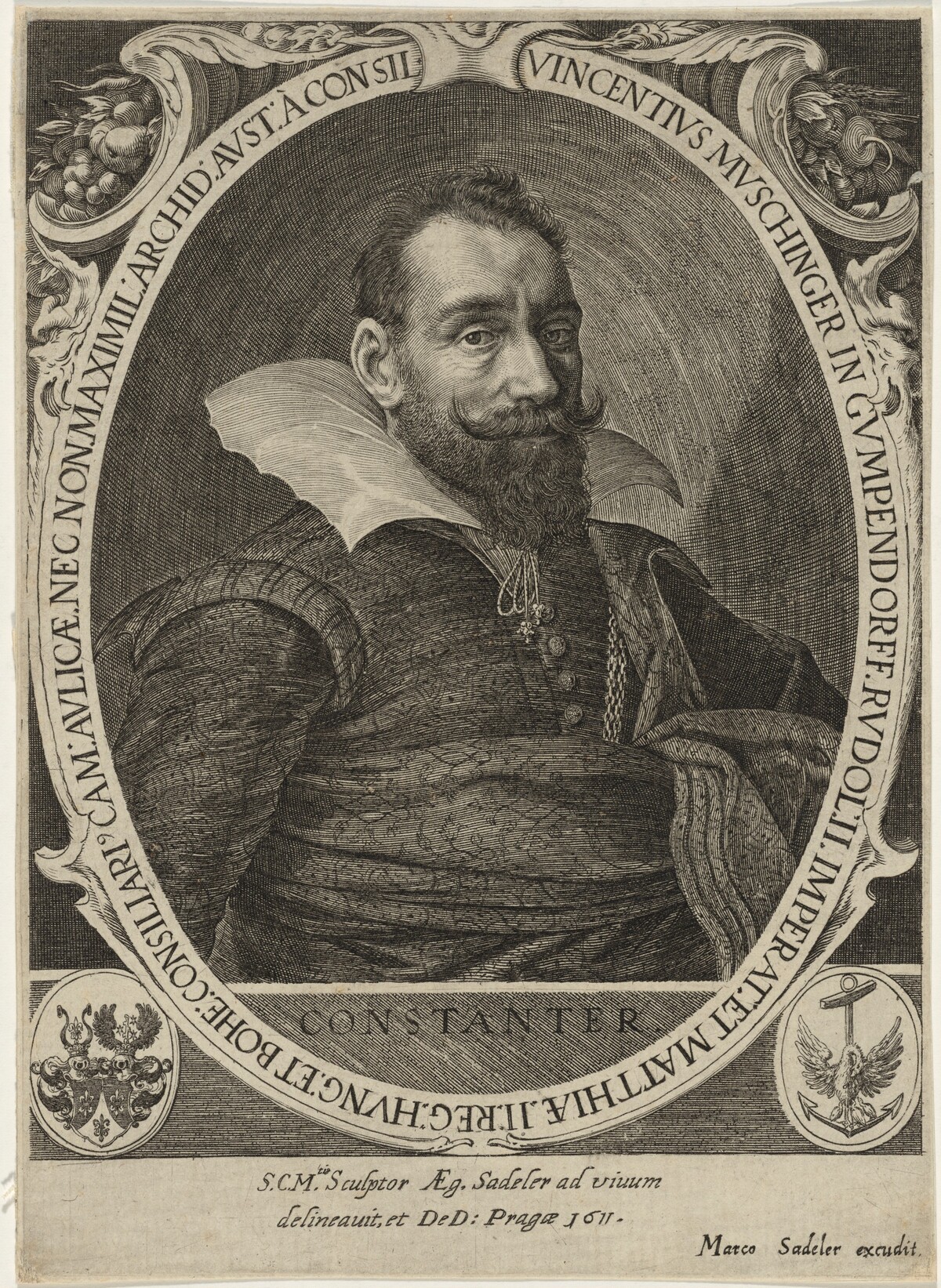Vincent Muschinger by Aegidius Sadeler II