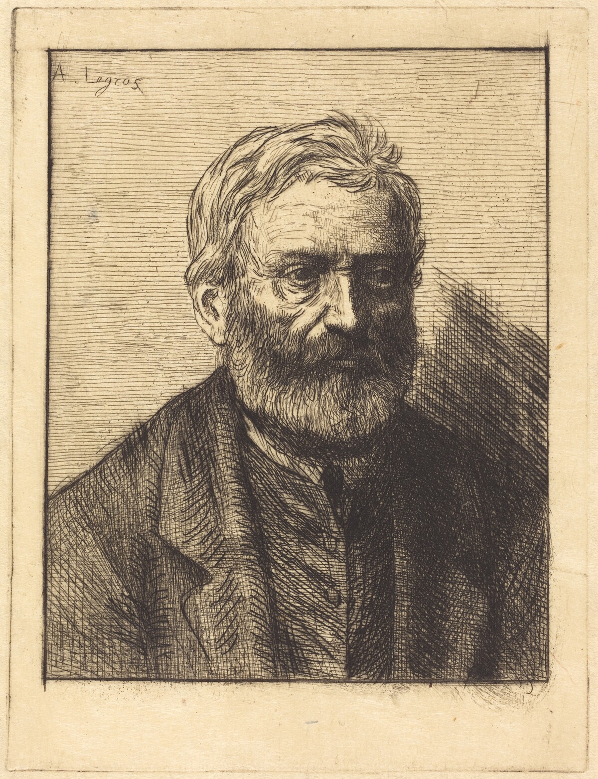 Victor Hugo, 1st plate by Alphonse Legros