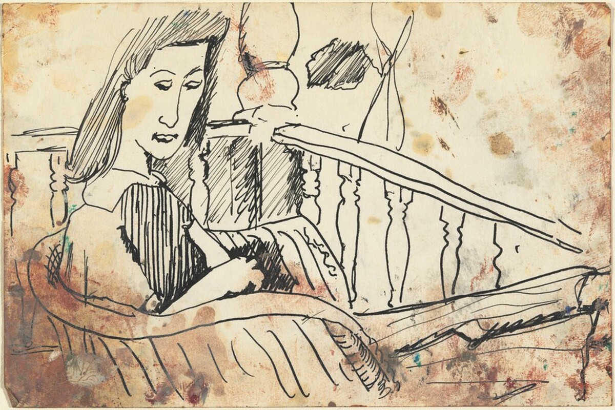 Woman Seated on a Balcony by Mark Rothko