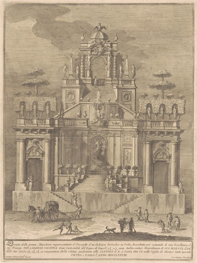 The Prima Macchina for the Chinea of 1778: A Countryside Belevedere with Hercules and Antaeus
