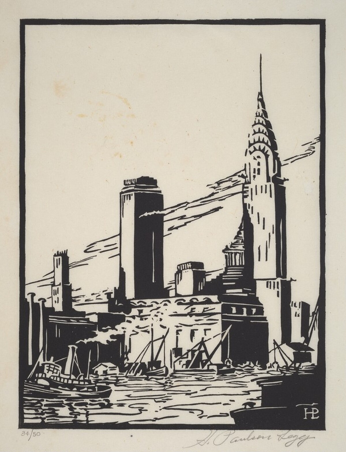 Untitled (New York City Riverfront) by H. Paulson Legg