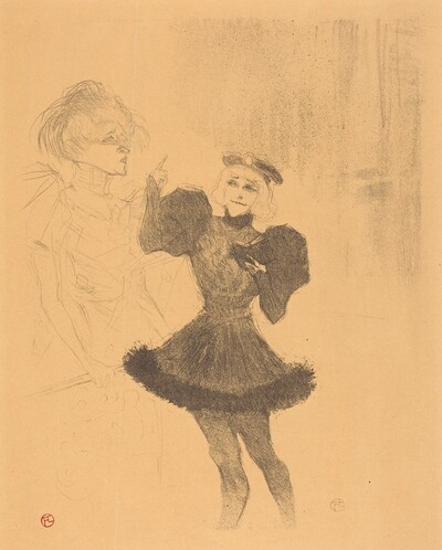 Lender and Lavalliere in "Le fils de l'Aretin" (Lender et Lavallière dans "Le fils de l'Arétin")