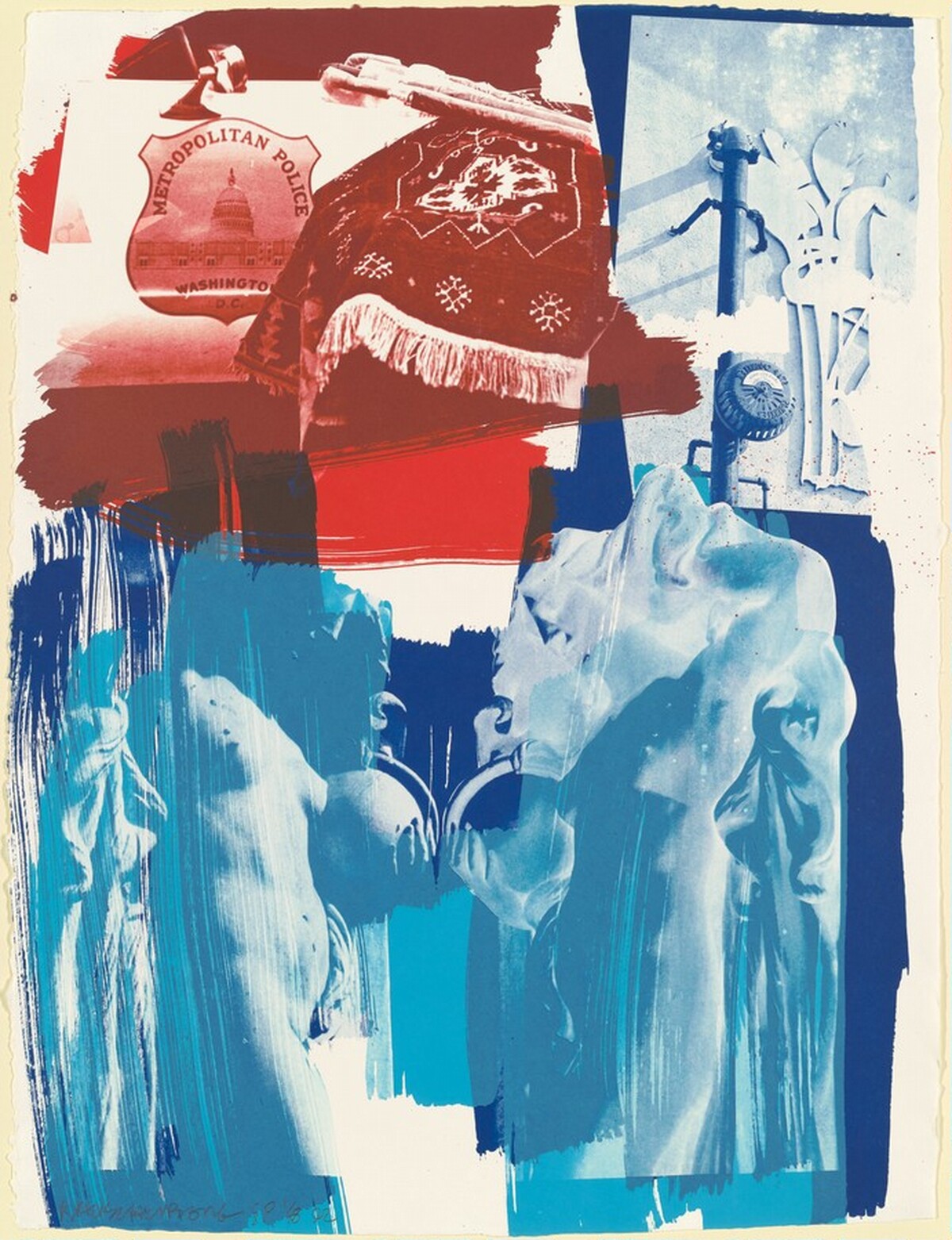 Blues by Robert Rauschenberg