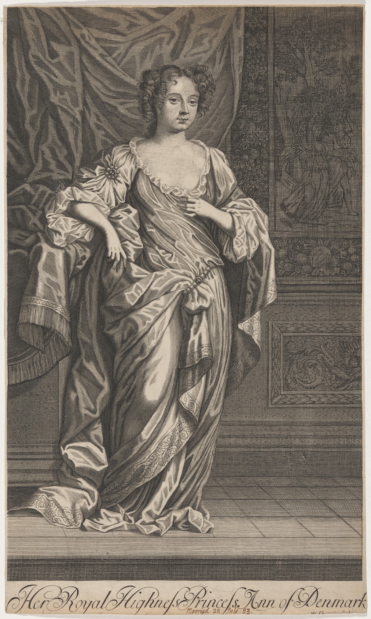 Anne of Denmark by William Sherwin