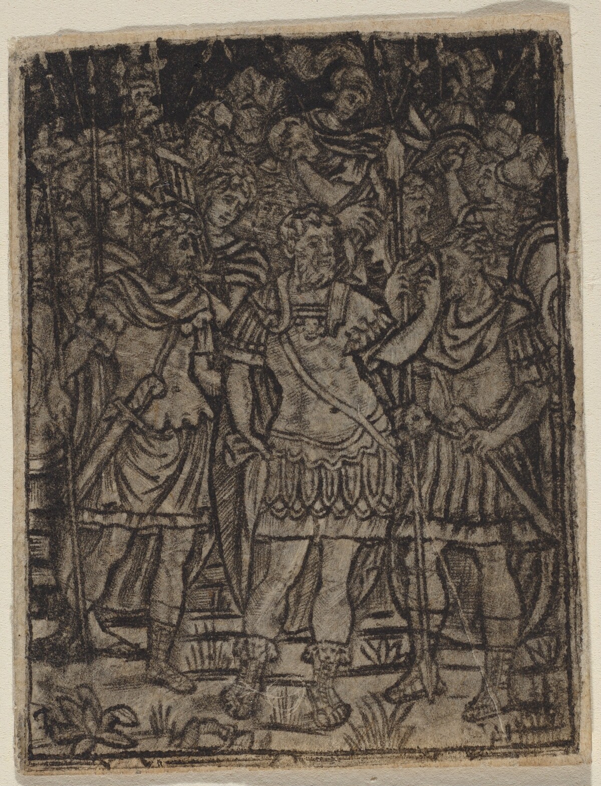 Roman General Addressing His Troops by Italian 16th Century