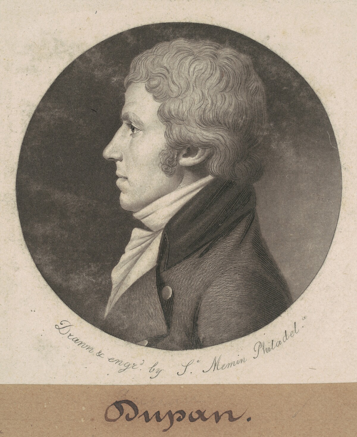 Dupan by Charles B. J. Févret de Saint-Mémin
