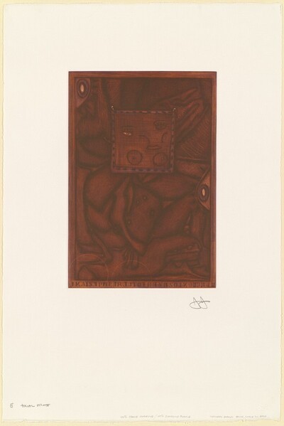 Untitled (Orange Mezzotint) [trial proof E]
