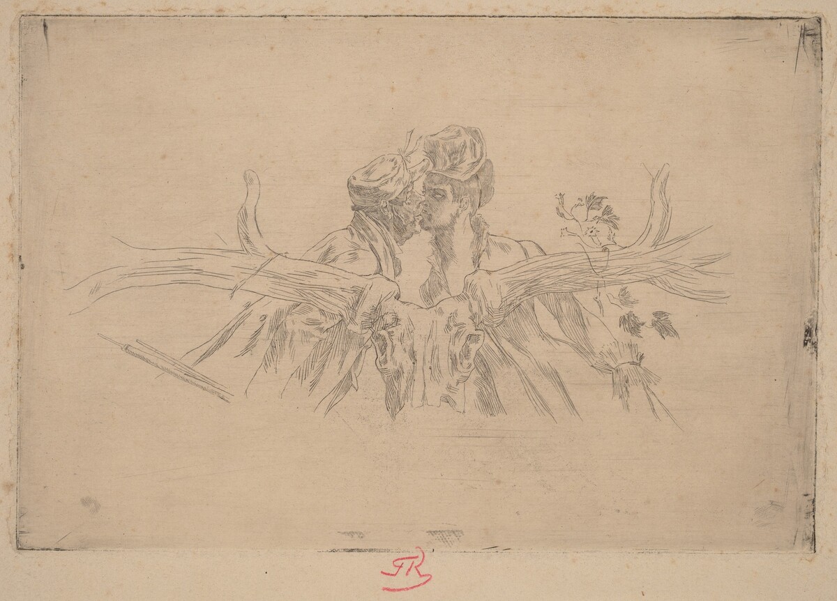 The Train of Maris (Le train de Maris) by Félicien Rops