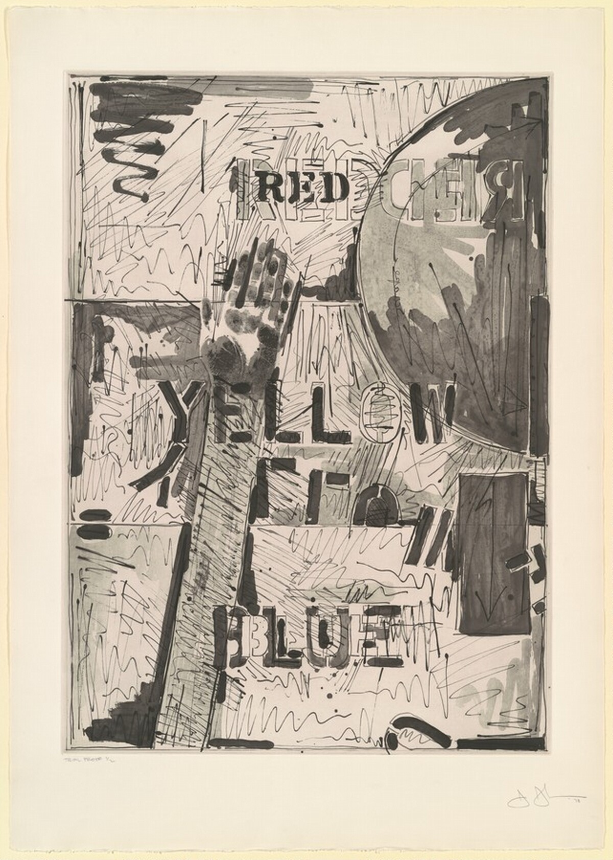 Land's End [trial proof] by Jasper Johns