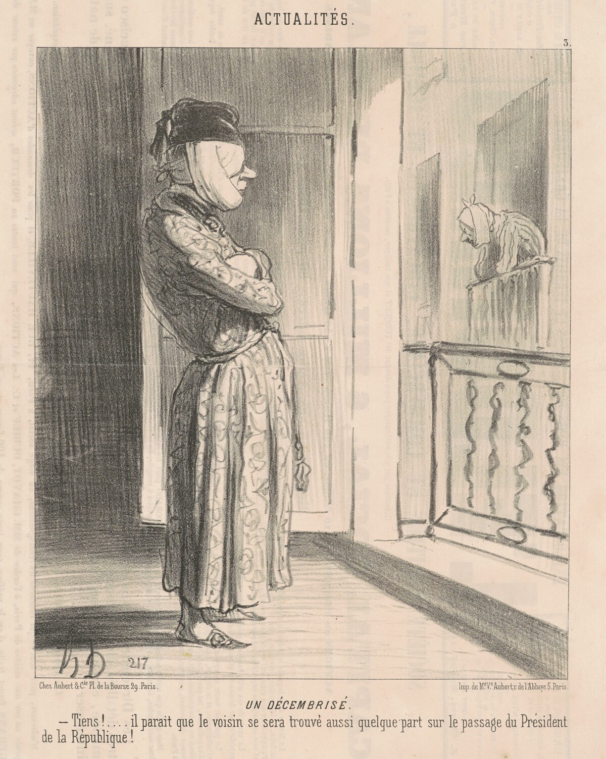 Un Décembrisé by Honoré Daumier