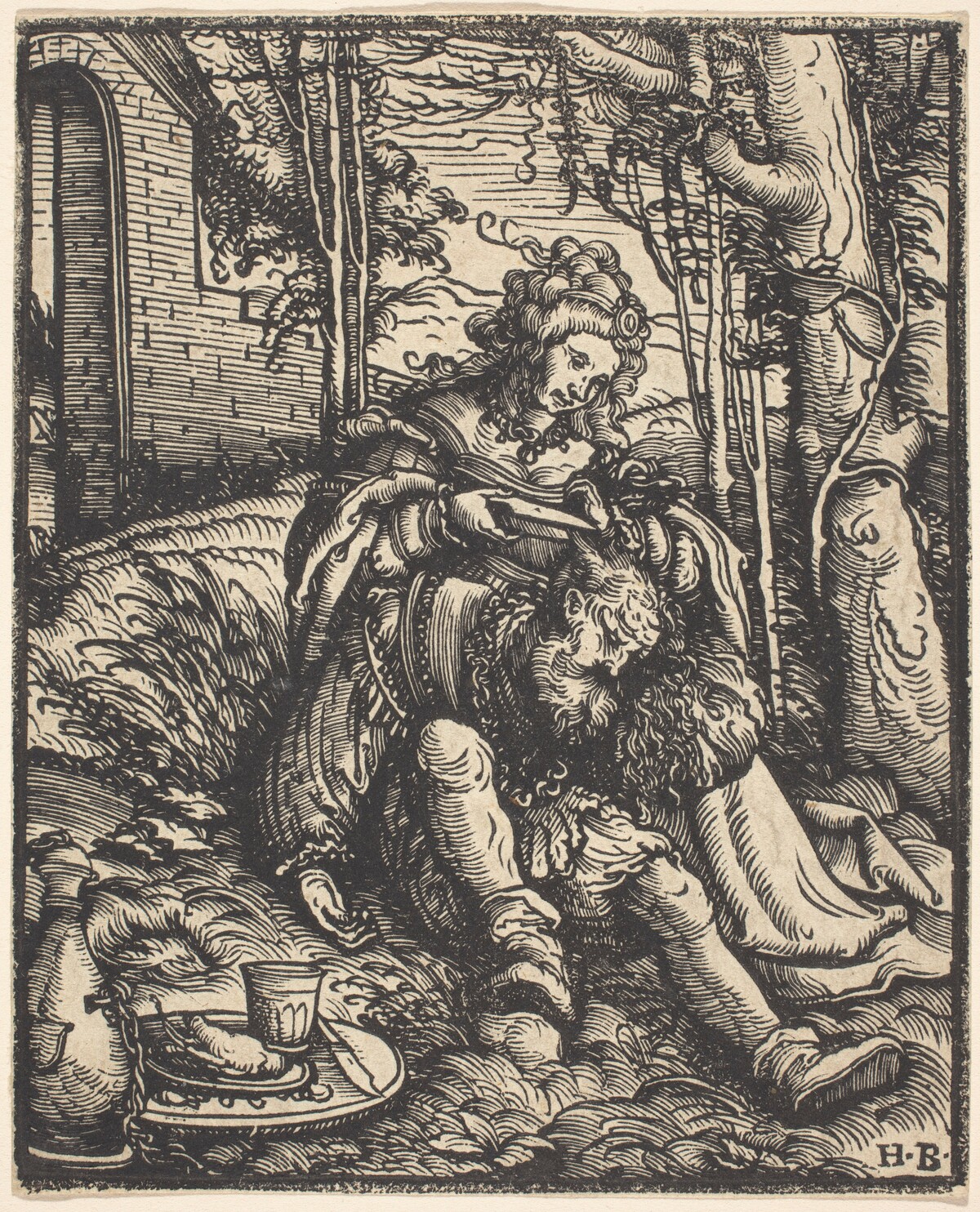 Samson and Delilah by Hans Burgkmair I