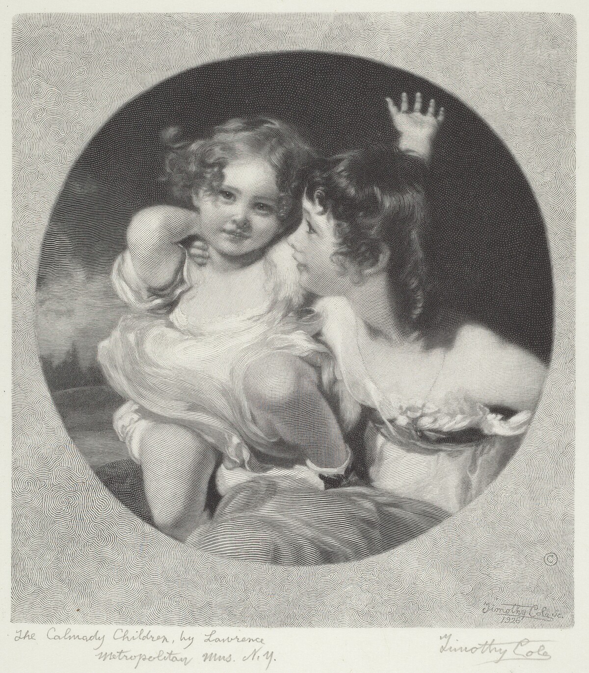The Calmady Children by Timothy Cole after Sir Thomas Lawrence