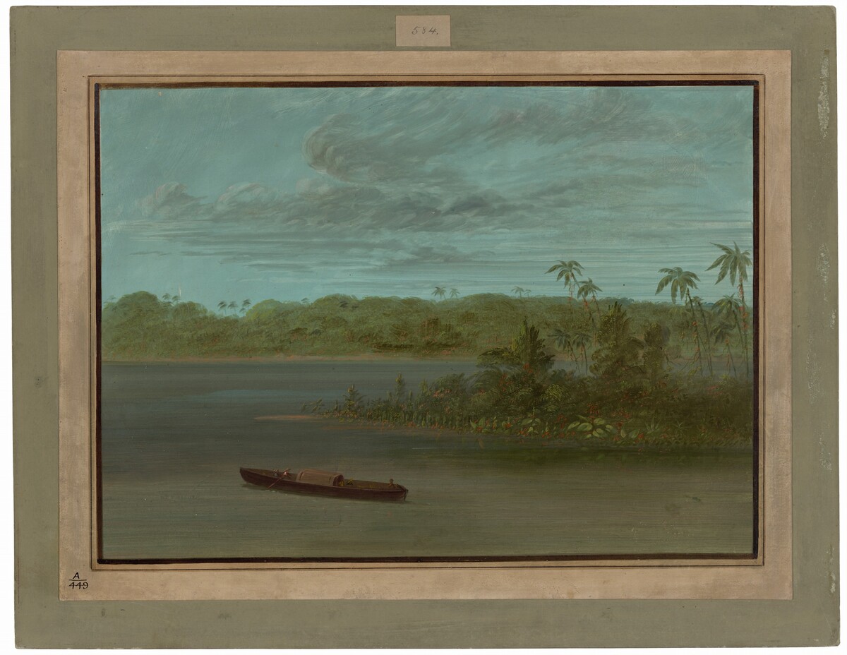 Mouth of the Rio Purus by George Catlin
