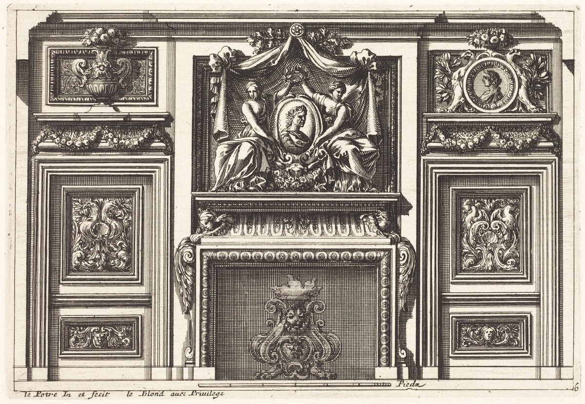 Fireplaces and Other Interior Decorations by Jean Lepautre