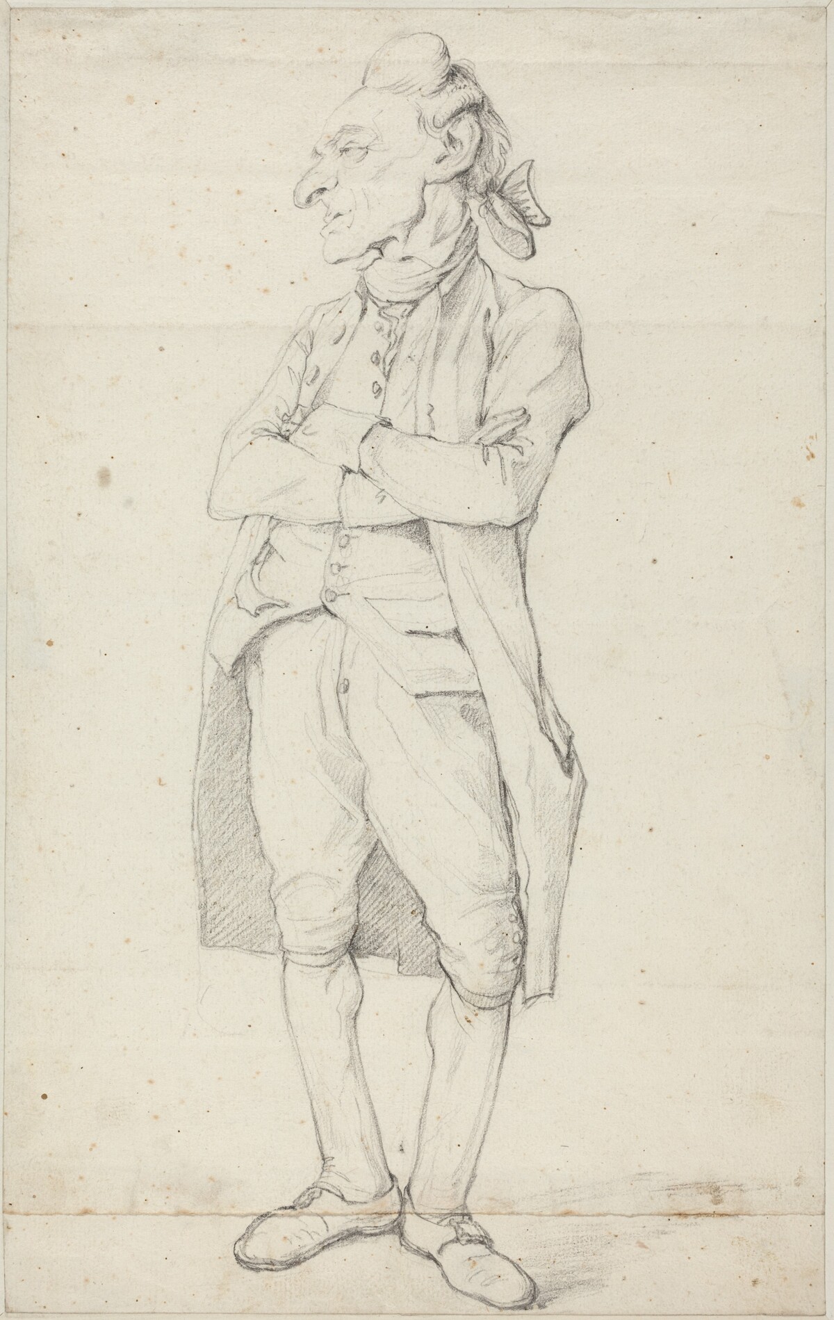 A Gentleman Standing with His Arms Crossed by François-André Vincent