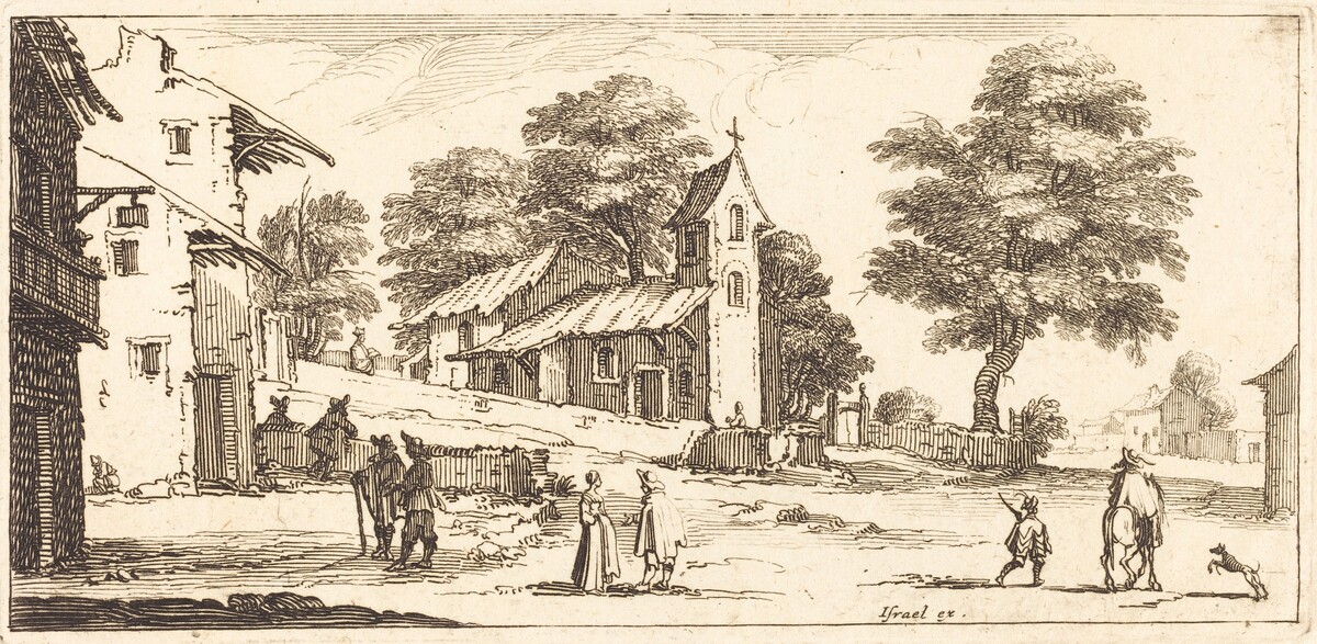 A Church by after Jacques Callot