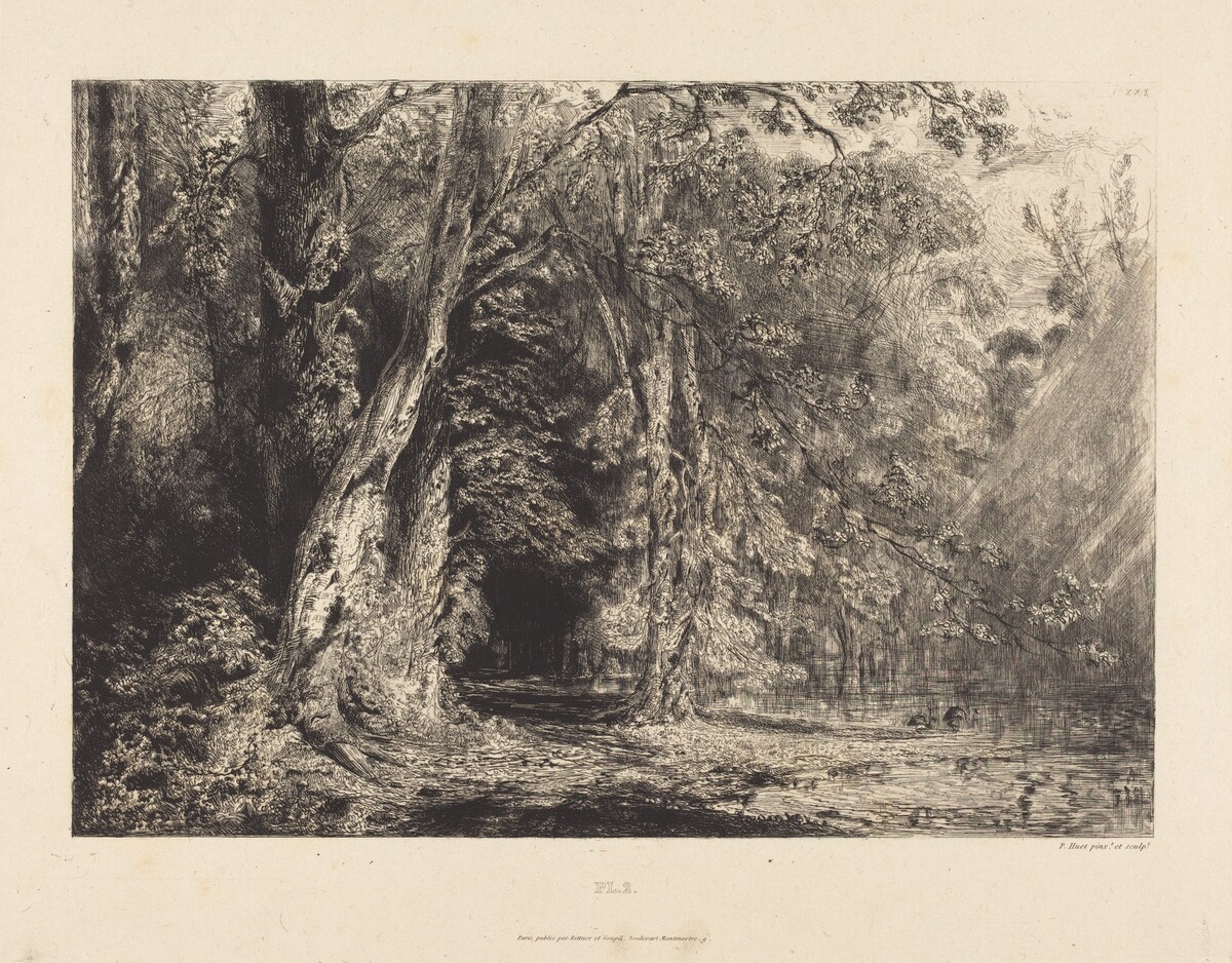 L'Ile Séguin in Flood by Paul Huet