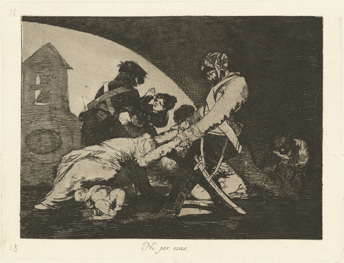 Ni por esas (Neither Do These) by Francisco Goya