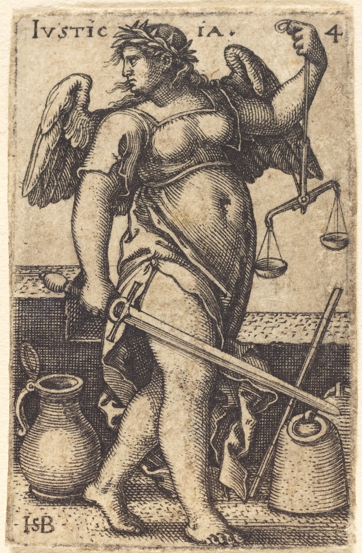 Justicia (Justice) by Sebald Beham
