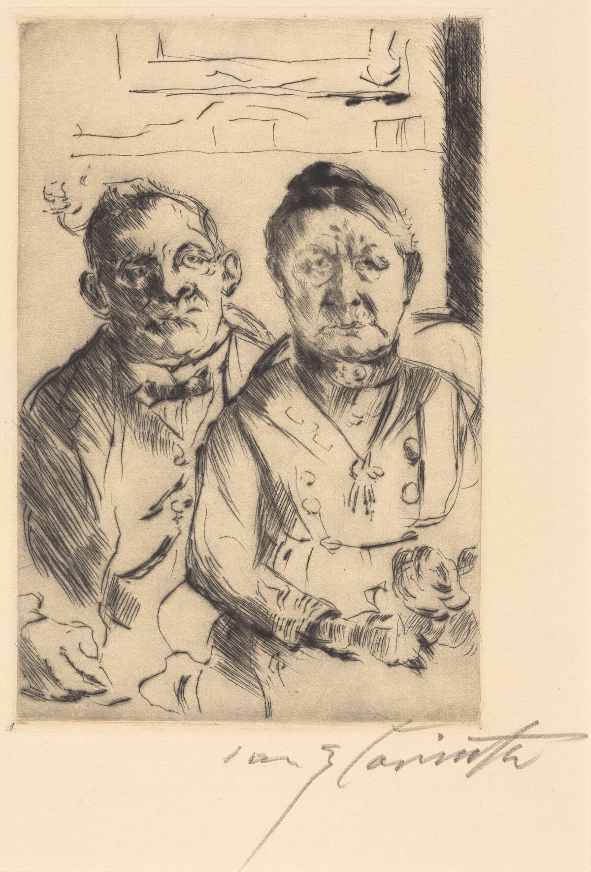 Ostpreussisches Ehepaar (Couple from East Prussia) by Lovis Corinth