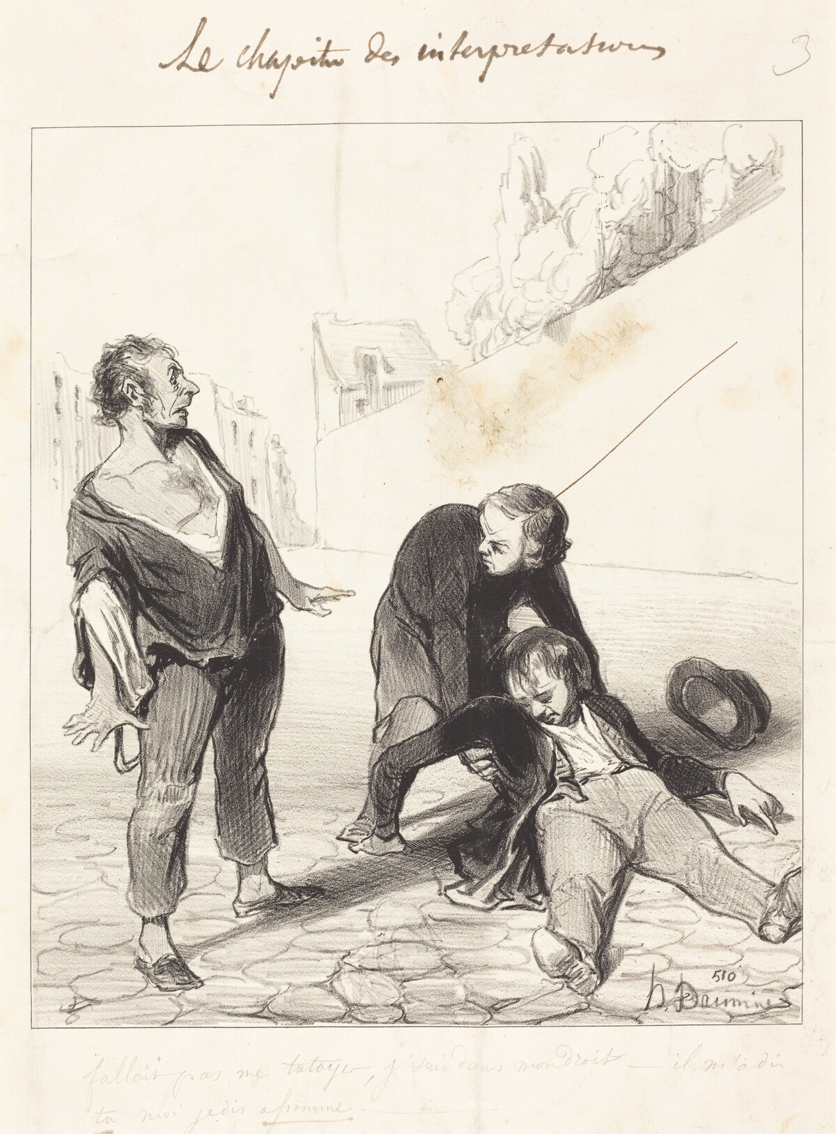 Fallait pas me tutoyer, j'suis dans... by Honoré Daumier