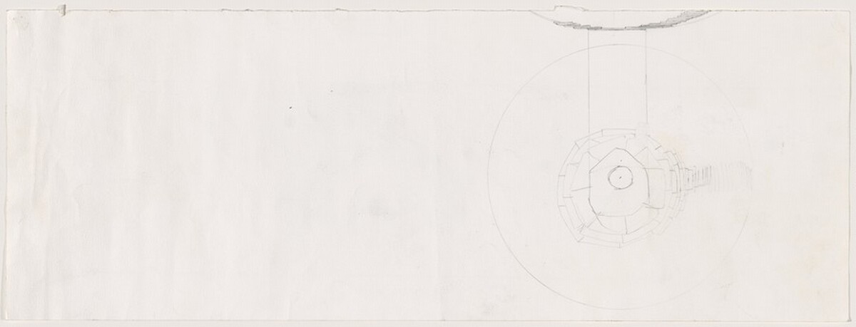 Single Dome Aerial View by Andy Goldsworthy