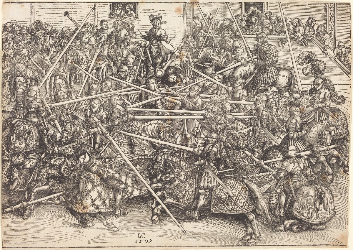 The Third Tournament by Lucas Cranach the Elder