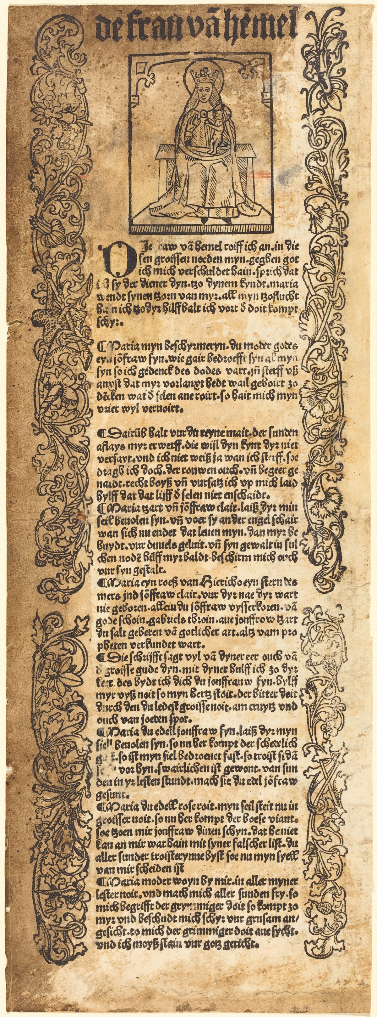 Song to the Madonna by German 15th Century
