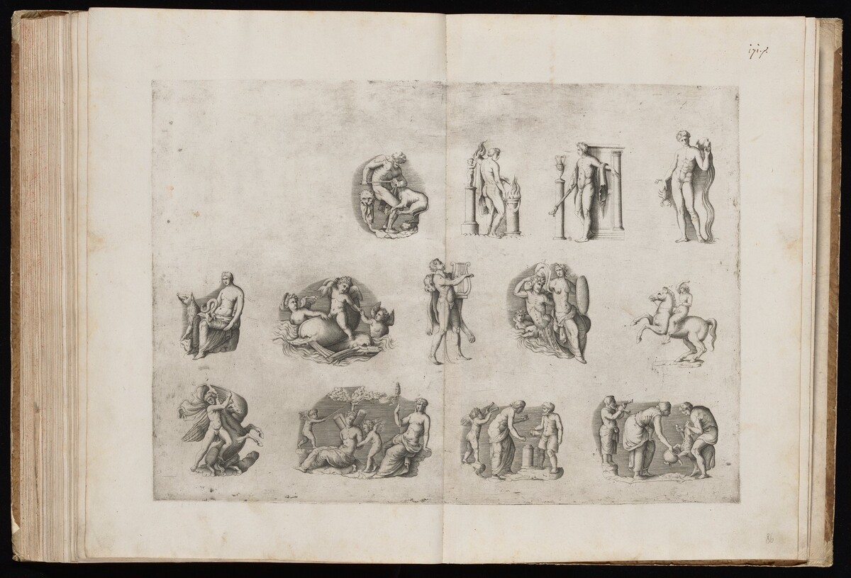 Fragments from Ancient Cameos in the Grimani Collection [Plate II] by Enea Vico