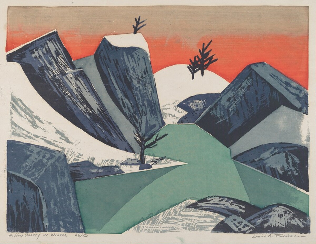 Hidden Quarry in Winter by Louise Arnstein Freedman
