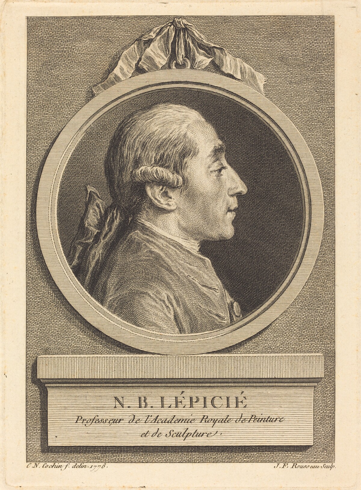 N.B. Lepicie by Jean Francois Rousseau after Charles-Nicolas Cochin II