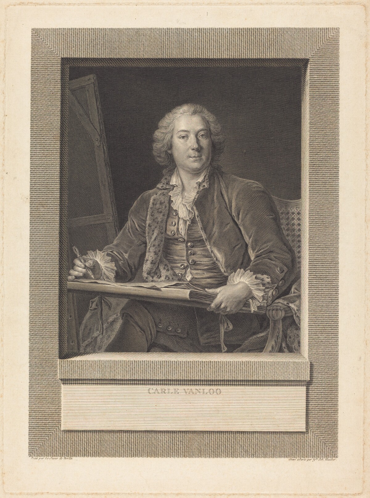 Carle Vanloo by Ignaz Sebastian Klauber after Pierre Le Sueur