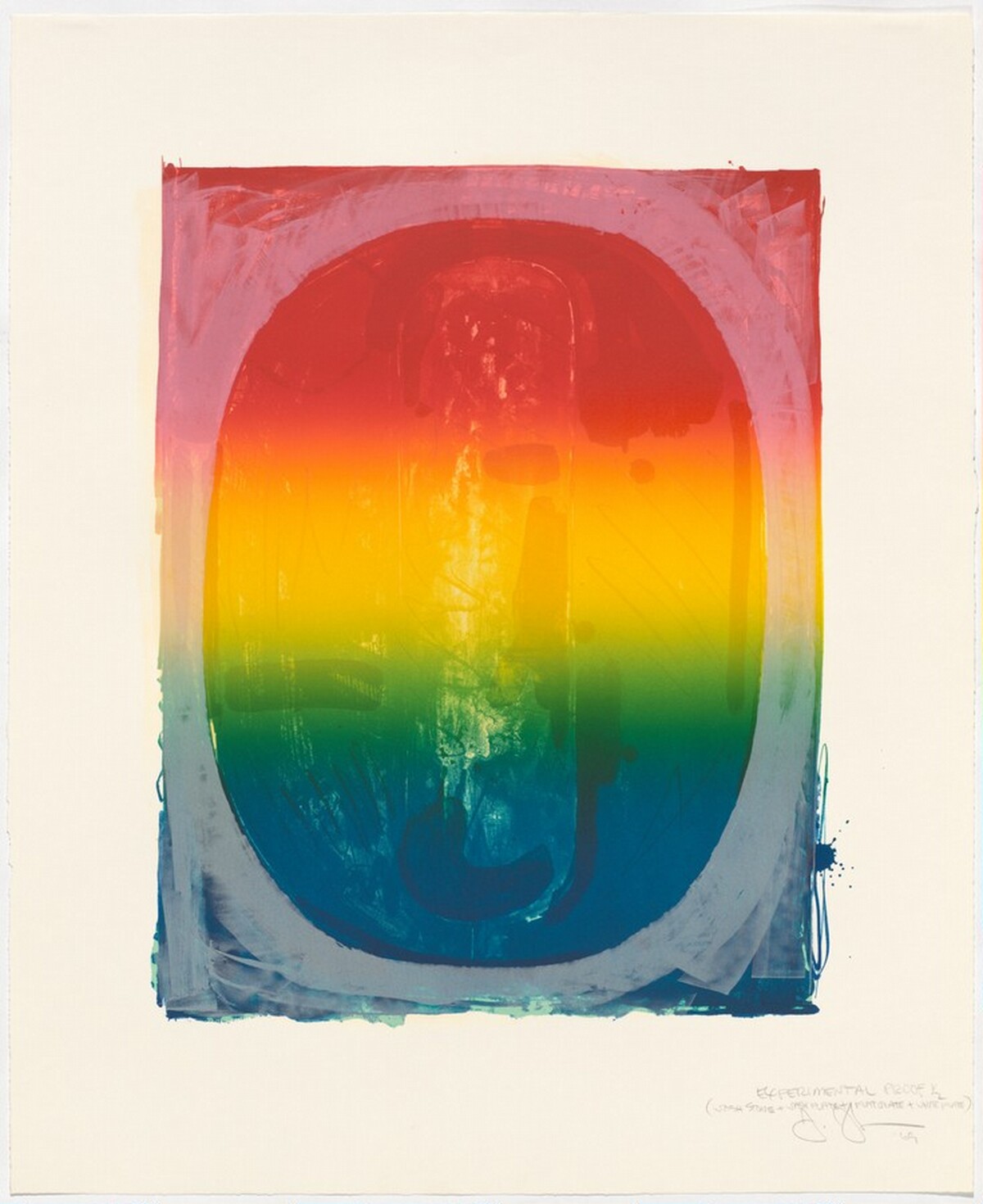 Figure 0 [experimental proof] by Jasper Johns