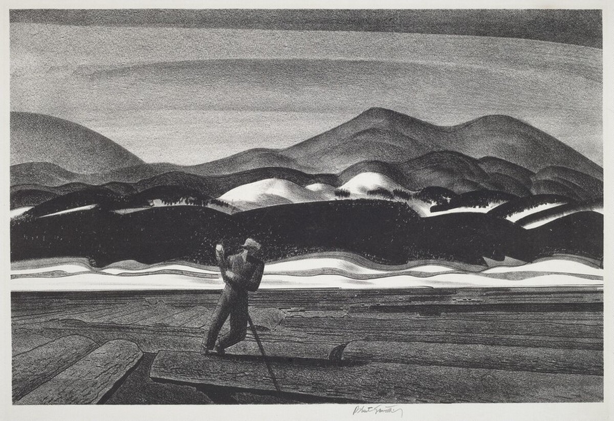 Untitled (Logging Scene) by Robert Fawcett