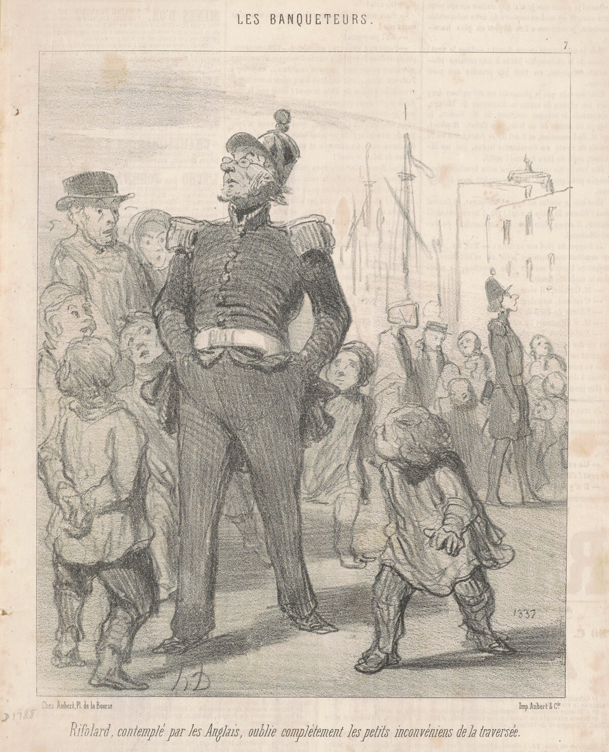 Rifolard ... oublie ... les inconvénients de la traversée by Honoré Daumier
