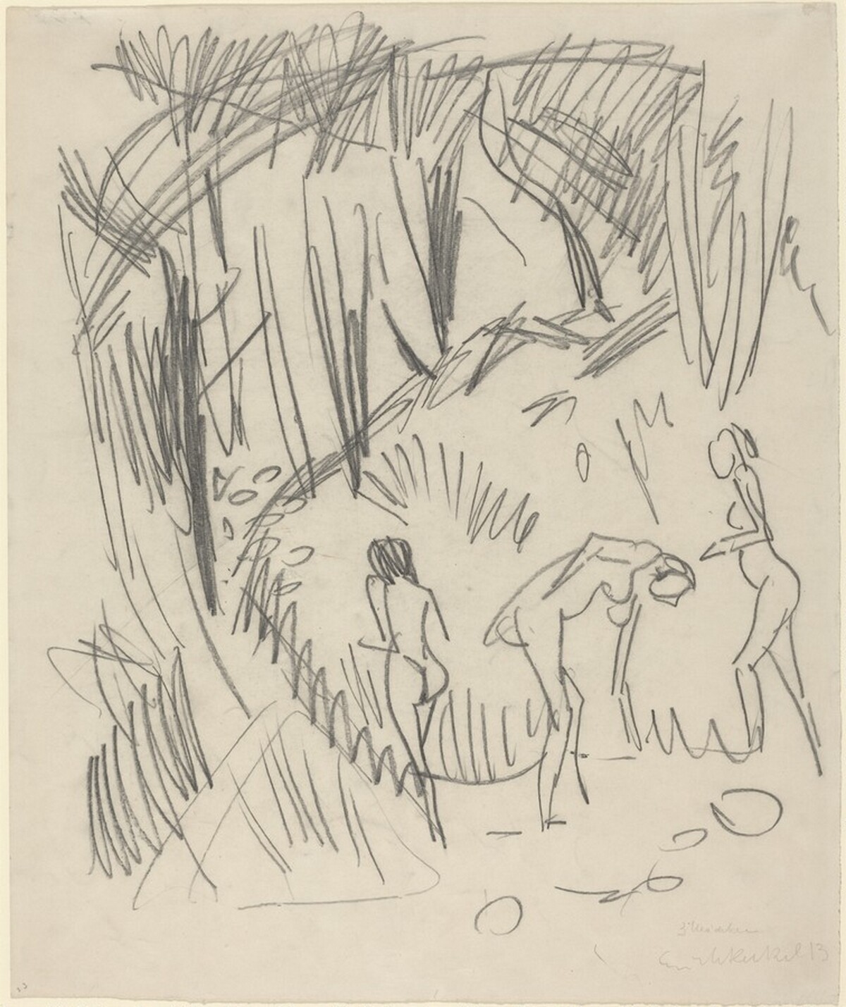 Three Figures by Erich Heckel