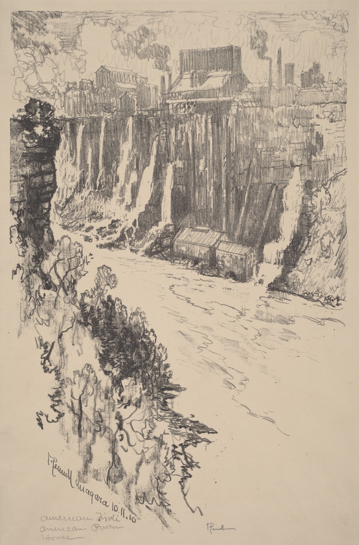 American Tivoli by Joseph Pennell