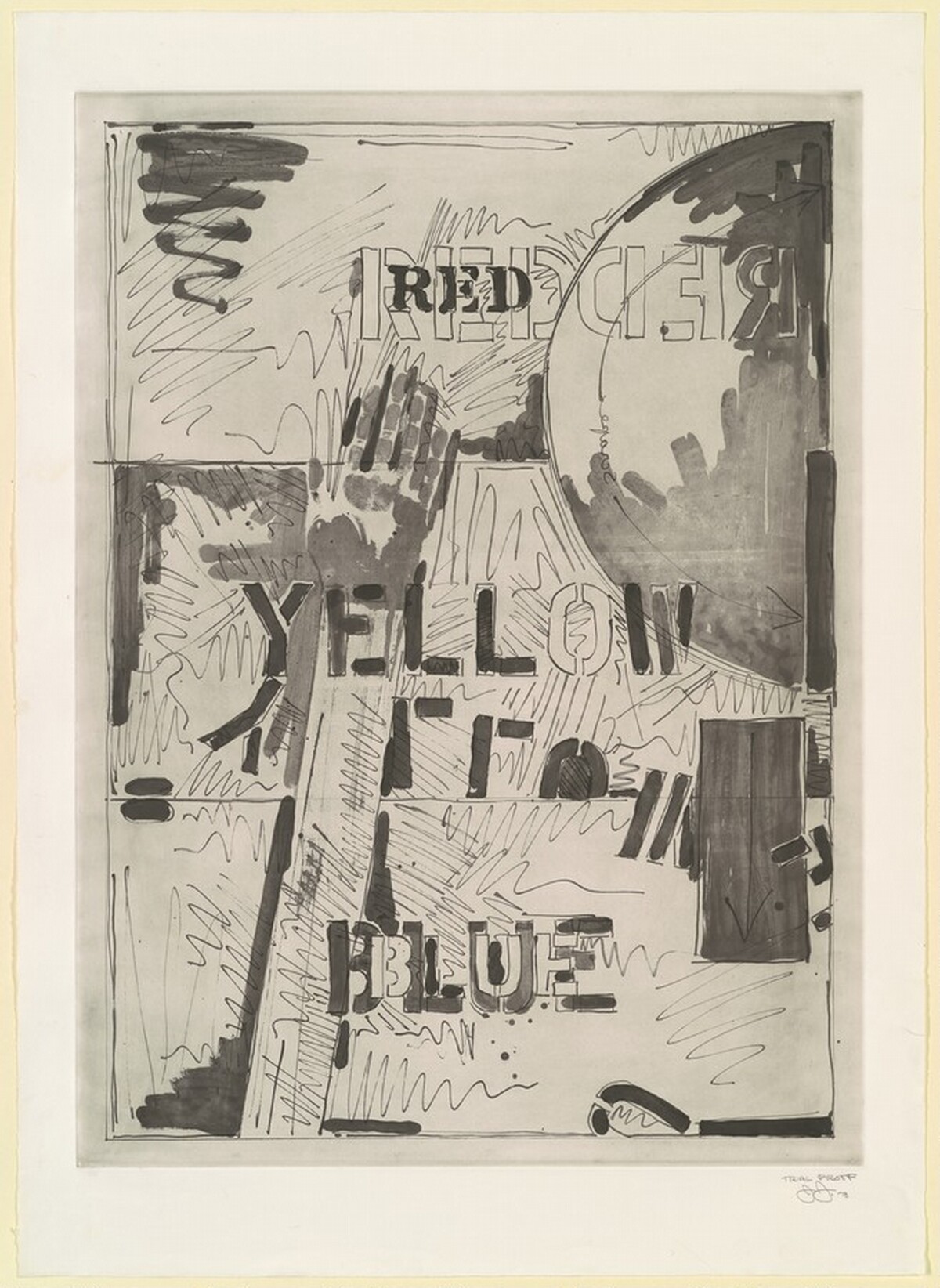 Land's End [trial proof] by Jasper Johns