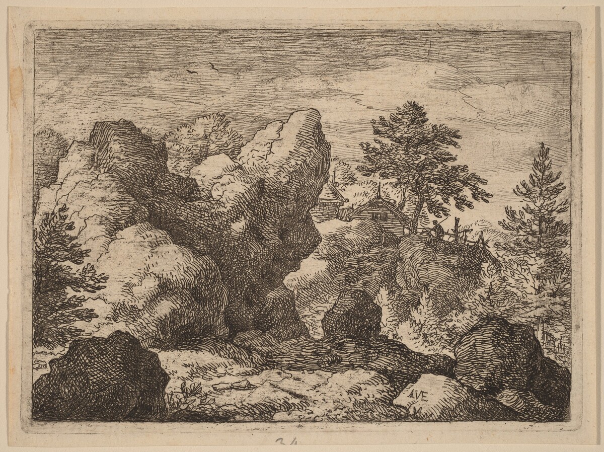 The Pointed Rock by Allart van Everdingen