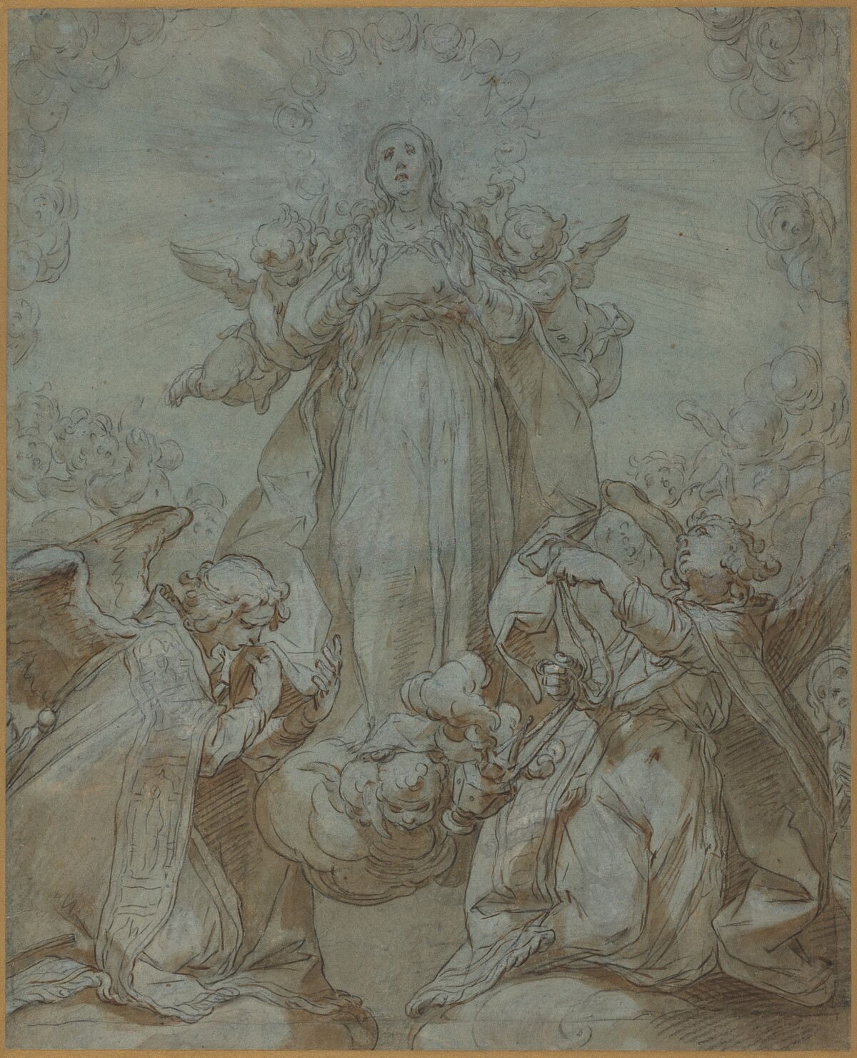 The Virgin in Glory by Abraham Bloemaert