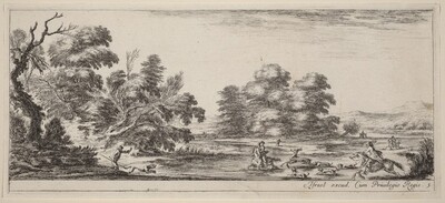 Landscape with Deer Hunt